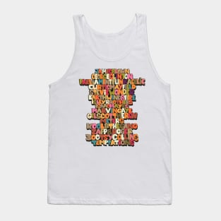 Funk Legends. Funky style typography. One nation under a groove. Tank Top